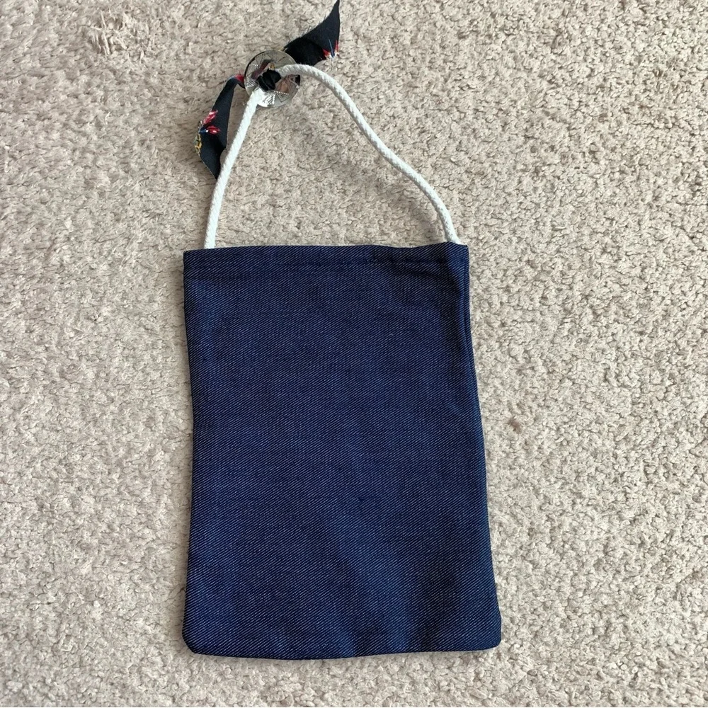 Handmade Unique Military Style Denim Mini Jewelry Bag